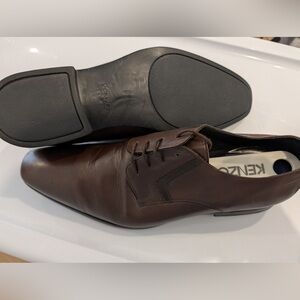 Mens Kenzo Brown leather dress shoes Size 10